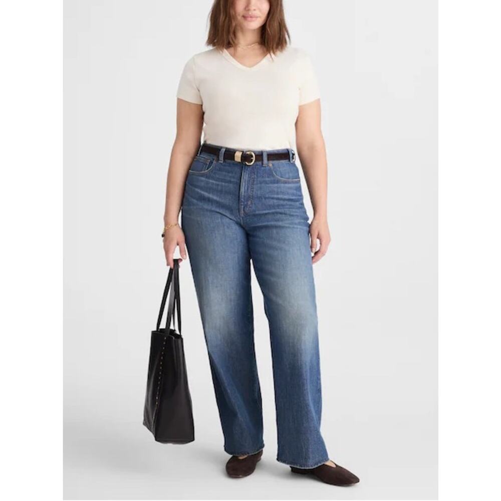 Madewell The Plus Perfect Vintage Wide-Leg Jean Size 18W - Picture 2 of 12